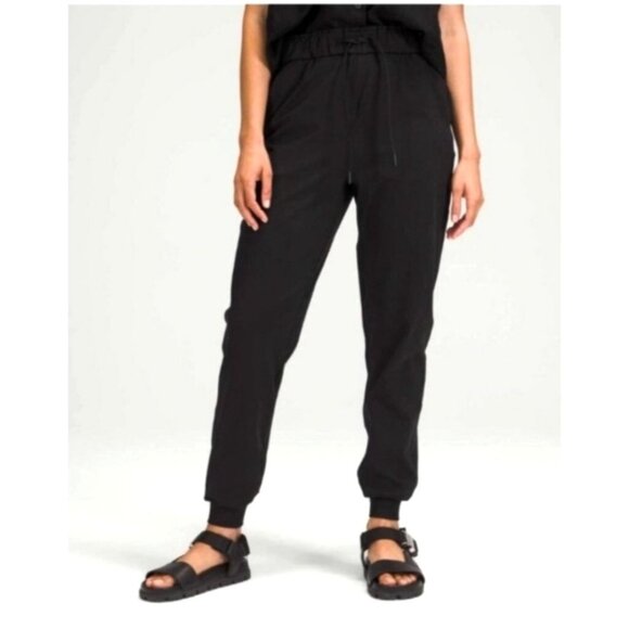 Lululemon Stretch High Rise Jogger Pants Black - Picture 1 of 10
